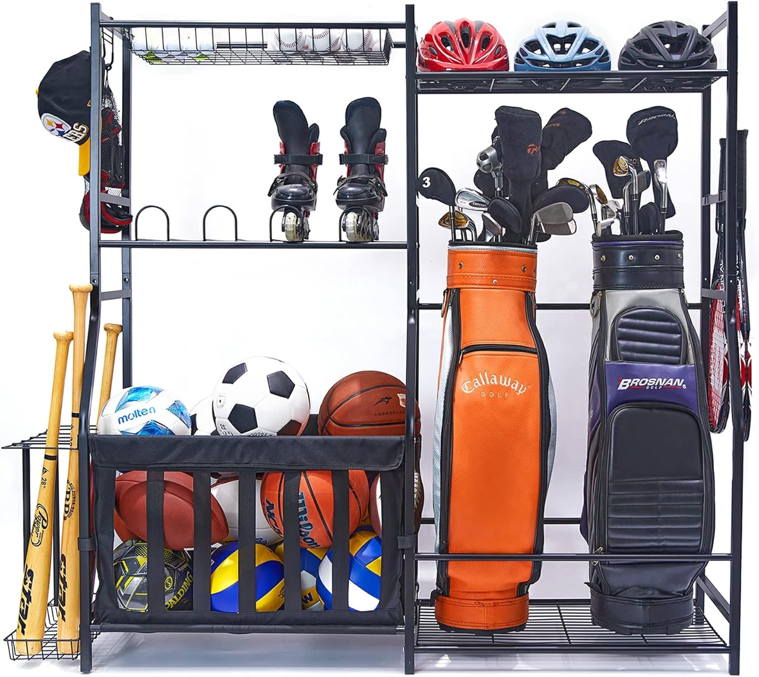 Golf Equipment Garage Organizer - Garage Sports Equipment Storage Rack Golf