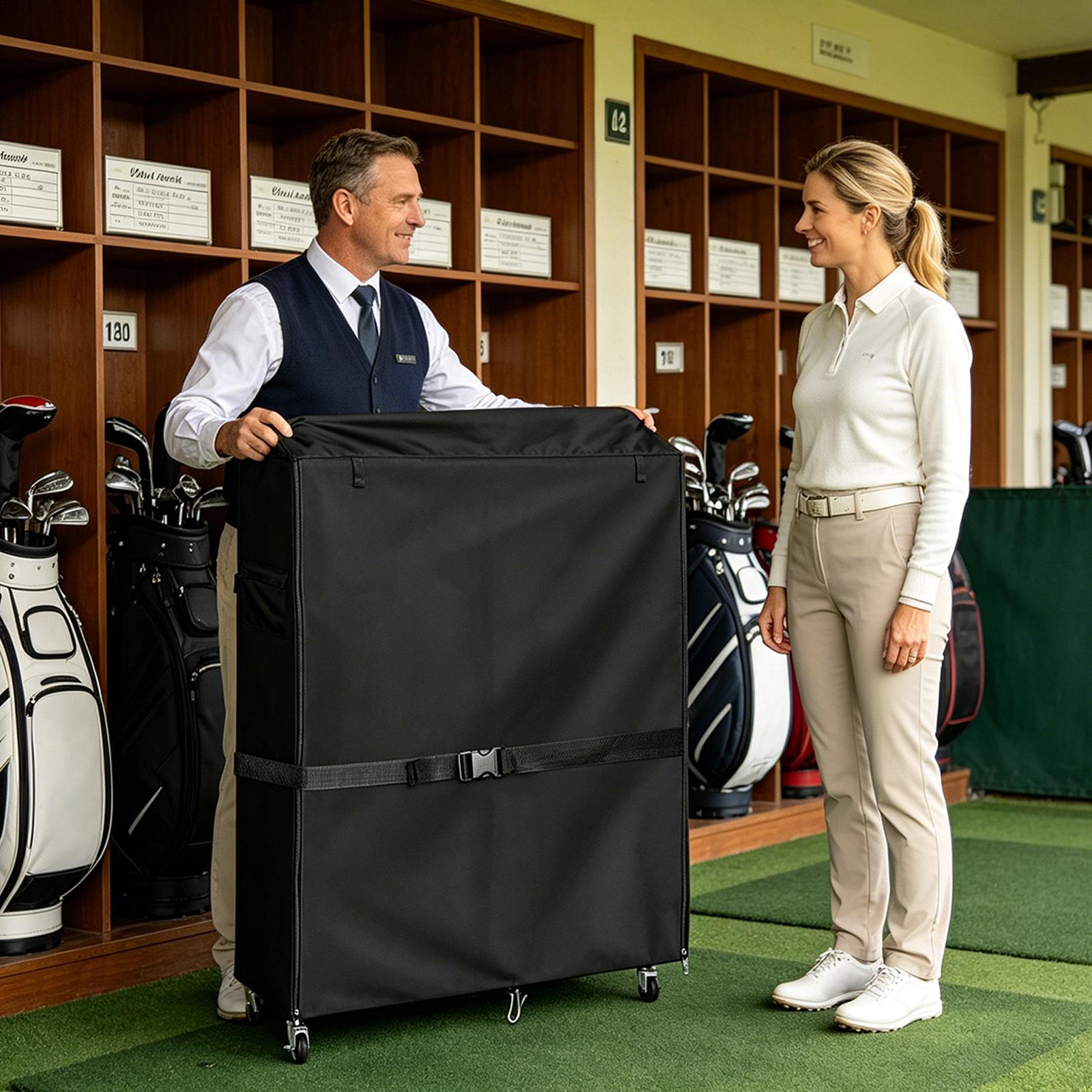 Golf Bag Storage Cover Oxford  - đánh giá và giá Golf Equipment Garage Organizer