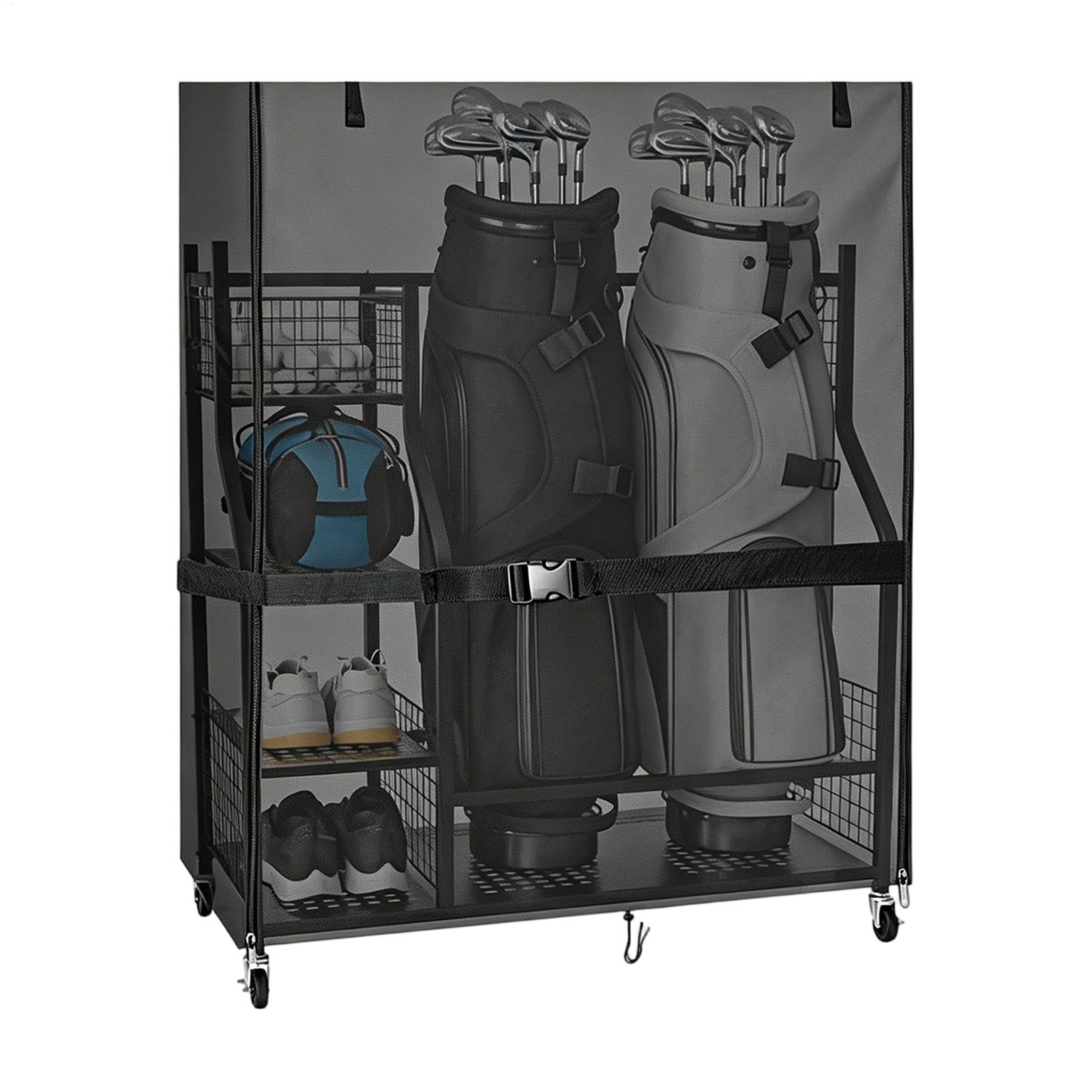 Dust Cover For Golf Storage Ra - đánh giá và giá Golf Equipment Garage Organizer