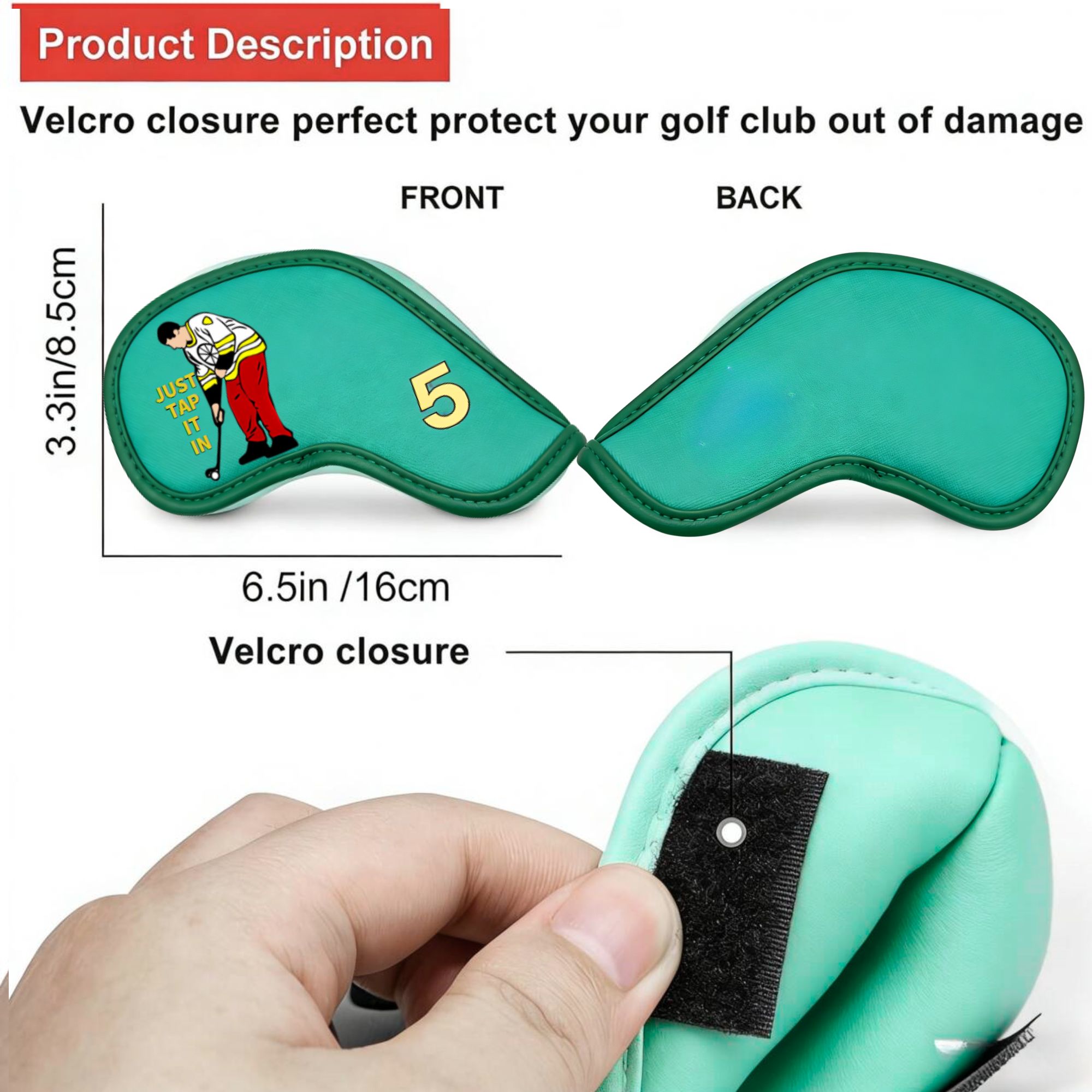 9 pcs Golf Iron Covers with Fu - đánh giá và giá Headcover Driver