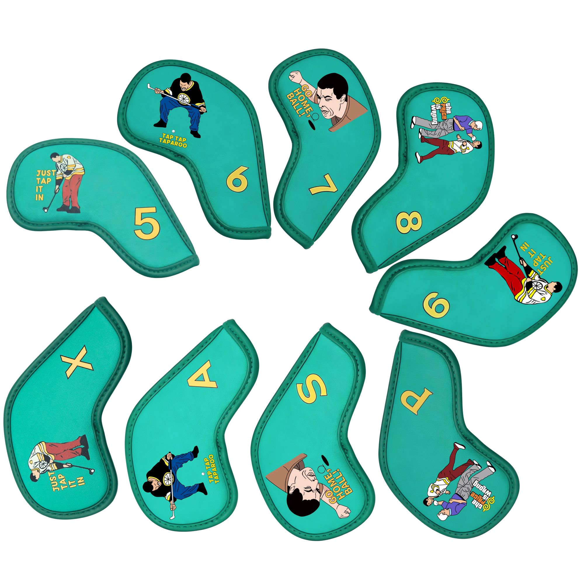 9 pcs Golf Iron Covers with Fu - đánh giá và giá Headcover Driver